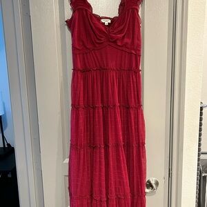 Max Studio Vibrant Red Maxi Dress